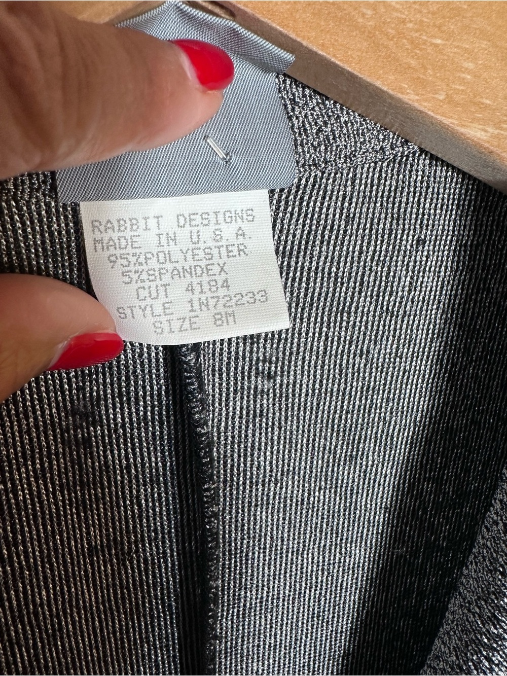 Vintage Rabbit Rabbit Rabbit Gray Blazer - Picture 6 of 8
